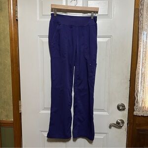 Healing Hands Purple Label Yoga Scrub Pants Tori 9133 Purple Grape Sz X-Small